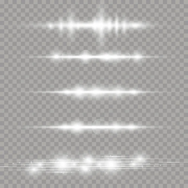 Rayos de luz horizontales. — Archivo Imágenes Vectoriales