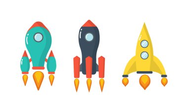 Uzay roketi fırlatması.