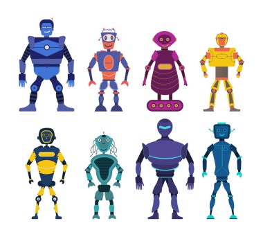 Çizgi film robotlarını ayarla. 