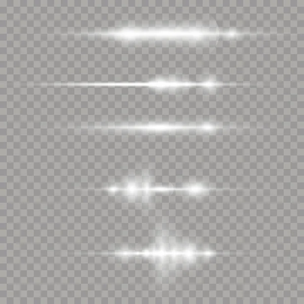 Horizontal light rays. — Stock Vector
