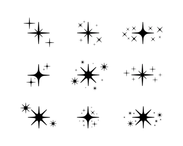 Estrela, meteoroide, cometa . —  Vetores de Stock