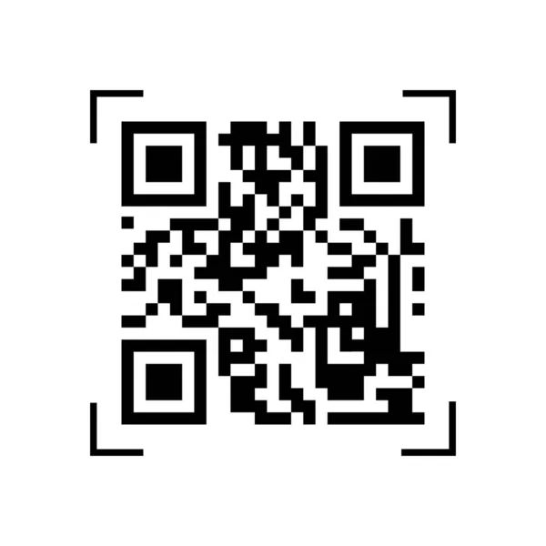 Código QR, códigos de barras . — Archivo Imágenes Vectoriales