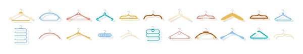 Set gekleurde hangers. — Stockvector