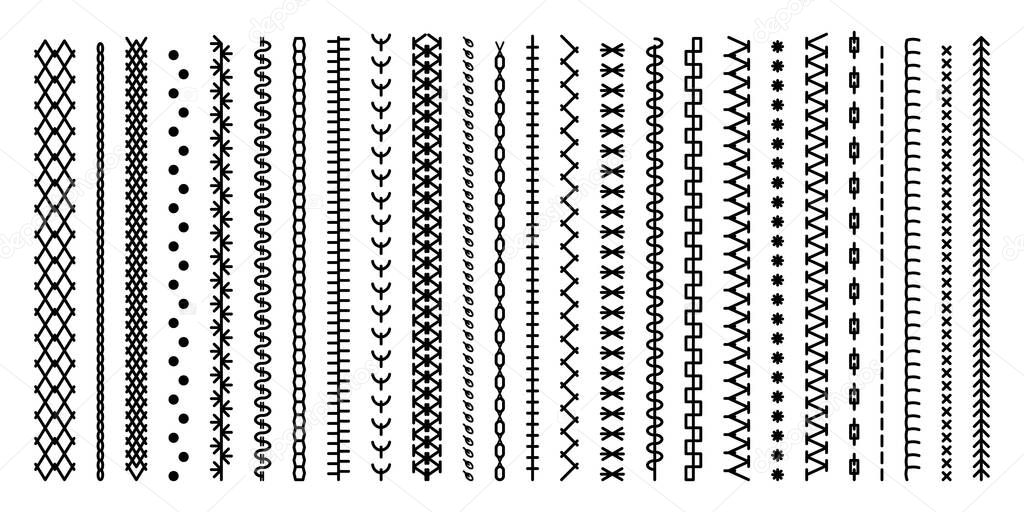 Collection stitch patterns.