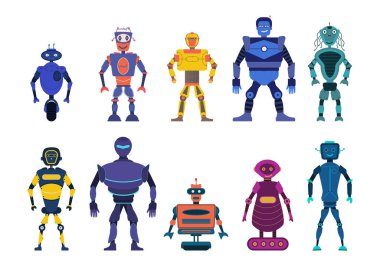 Çizgi film robotlarını ayarla. 