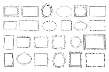 Eski çerçeve karalaması.