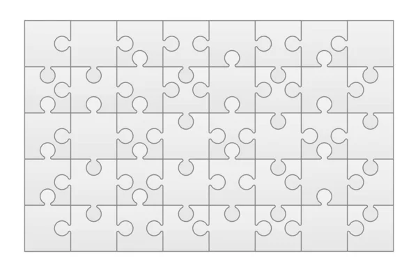 Set di puzzle . — Vettoriale Stock