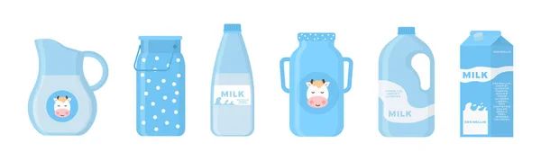 Milch, Milchprodukte. — Stockvektor