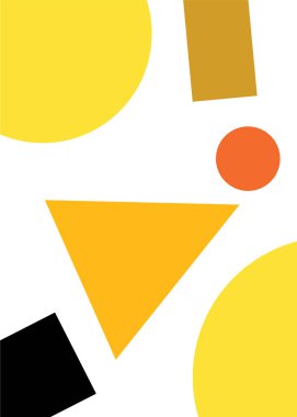 Abstract minimalist background with geometric shapes. Geometric template for fabric, background, surface design, packaging.