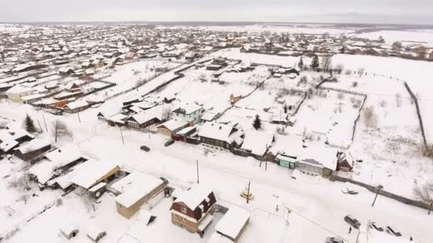 俄罗斯内陆的冬季景观 — 图库视频影像