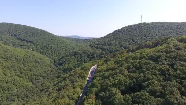 Hermoso día de verano en Abrau-Dyurso, snato con wyote — Vídeos de Stock