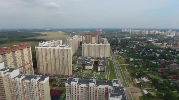 August 2017-Moscow region.Exterior of a modern school in a modern complex — Stock Video