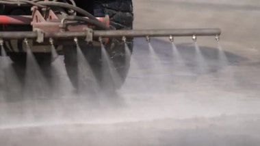 Moskova, Rusya-Mart 2020 'de Merkez Caddelerde covid-19' dan özel nakliye dezenfektanları