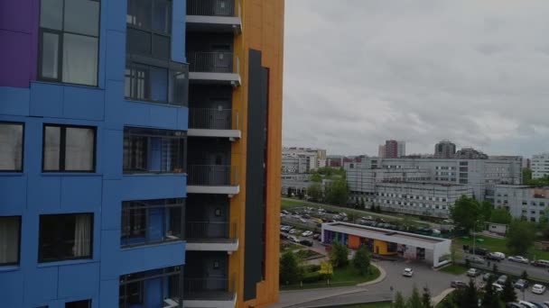 Hôpital moderne pour enfants de couleur nommé d'après Dmitry Rogachev à Moscou, aérienne — Video