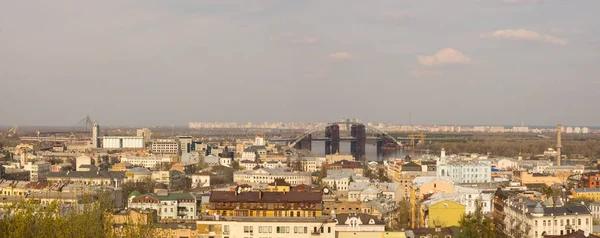 View of the old and new districts of Kyiv — Stock Photo, Image