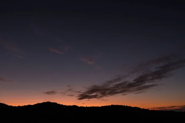 Paisagem Montanhosa Colorida Pôr Sol Pôr Sol Mágico Com Cores — Fotografia de Stock