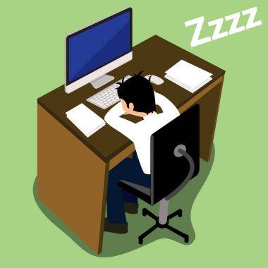 Yorgun işadamı uykuya dalmak 