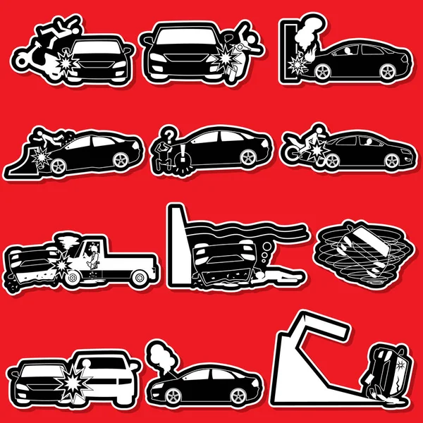 silhouette car accident