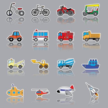 Sevimli araç üzerinde yansıma 