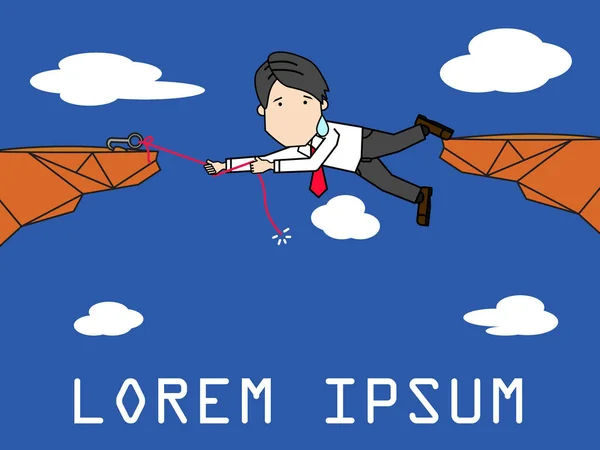 İşadamı arasında bir uçurum bir sorun yaşıyor