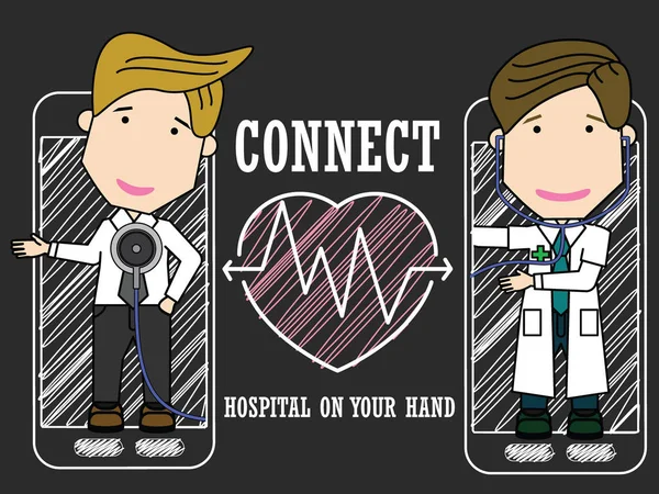 Hasta doktor onay için fizyolojik app kullanın