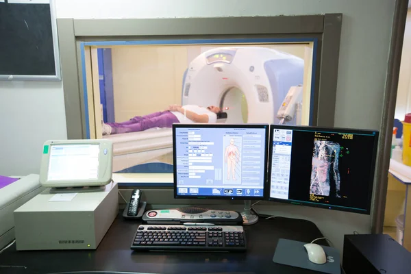 Hospital Radiology Medical Screening Medical Screening Treatment Discomfort Internal Diseases — Stock Photo, Image