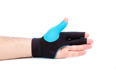 Bilardo eldiveni erkek eli, bilardo eldiveni