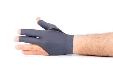 Bilardo eldiveni erkek eli, bilardo eldiveni