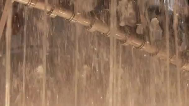 Arquitectura Hermosa Fuente Agua — Stockvideo
