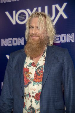 Los Angeles, California, Usa - 5 Aralık 2018: Rune Tapınağı Neon 