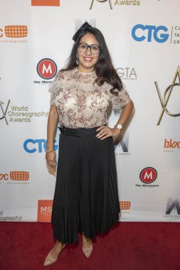 Beverly Hills, California - 11 Kasım 2019: Sandra Varona Şaban Tiyatrosu 'nda 9. Yıllık Dünya Koreografi Ödülleri' ne (Wca) katıldı..