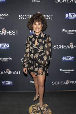 Santana Depsey, 19. Yıllık Korku Film Festivali - Çığlık Festivali Açılış Gecesi Ye, Beyin, Los Angeles Premiere 'de 8 Ekim 2019' da TLC Çin Tiyatrosu 'nda 