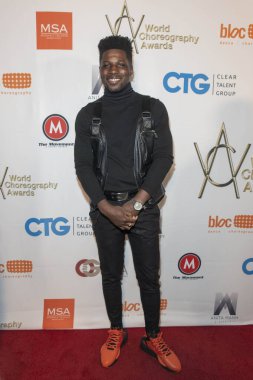 Beverly Hills, California - 11 Kasım 2019: Calvit Hodge Şaban Tiyatrosu 'nda 9. Yıllık Dünya Koreografi Ödülleri' ne (Wca) katıldı..