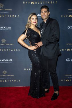 Priscilla Esquerra, Gilberto Ramirez 14 Aralık 2019 'da Beverly Hilton, Beverly Hills, CA' daki 18. Unutulmaz Gala 'ya katıldı.