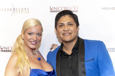 Johnny Ortiz ve Vicky, 24 Mayıs 2019 'da Los Angeles SAG-AFTRA tiyatrosunda Uncork' d Entertainment 'in 