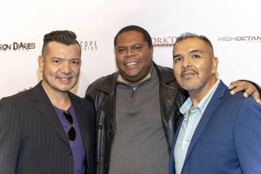Alex Palacios, Carl Washington, Juan Frausto Uncork 'd Entertainment' ın Los Angeles 'taki SAG-AFTRA tiyatrosundaki 