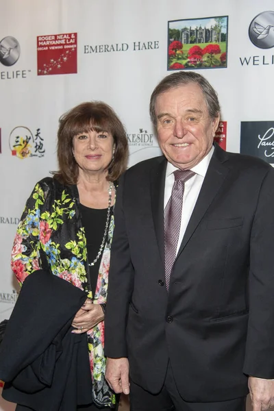 马瑟斯 Jerry Mathers 特雷莎 马瑟斯 Teresa Mathers 出席了2020年2月9日在加州好莱坞博物馆举行的第五届罗杰 尼尔与玛丽安娜 黎奥斯卡金像奖 — 图库照片