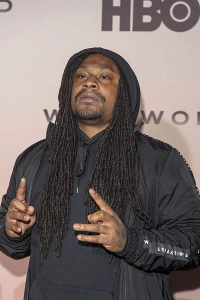 Hollywood, California, Usa - 5 Mart 2020: Marshawn Lynch, Hbo Drama Dizisi 
