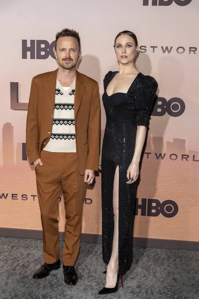 Hollywood California Usa March 2020 Aaron Paul Evan Rachel Wood — Stock Photo, Image