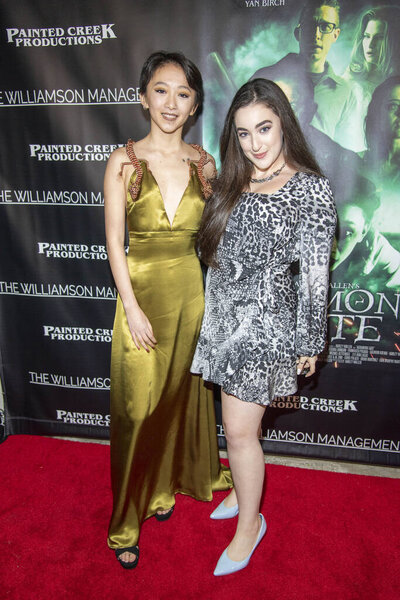 Calhoun Koenig, Zoe Nazarian attend "Agramon's Gate" Los Angeles Premiere at Lumiere Music Hall, Los Angeles CA on February 7, 2020