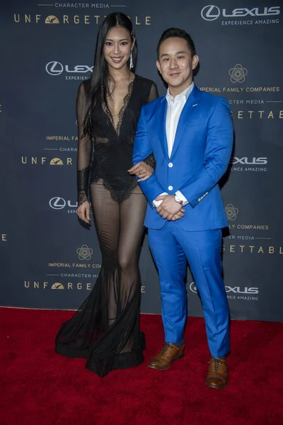 Lucia Chen Jason Chen Bei Der Unforgettable Gala Beverly Hilton — Stockfoto