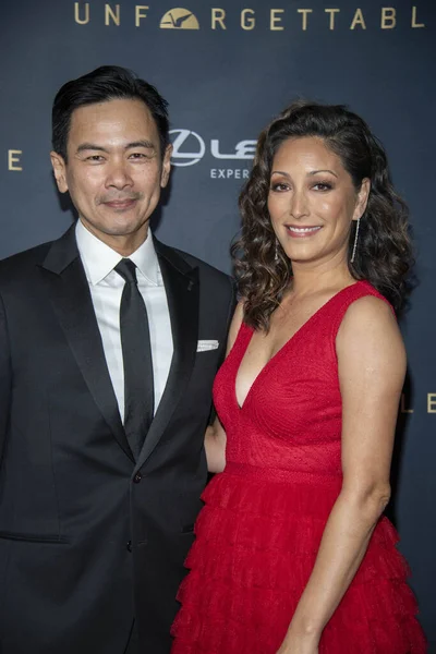 Joel Fuente Christina Chang Attend 18Th Annual Unforgettable Gala Beverly — Stock Photo, Image