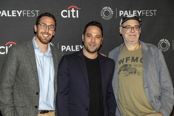 Dan Newmark Ben Newmark Andy Breckman Eylül 2019 Paley Center — Stok fotoğraf