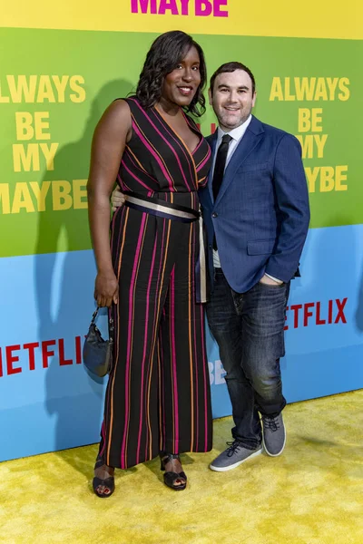 Naomi Ekperigin Andy Beckerman Στο Netflix Always Maybe World Premiere — Φωτογραφία Αρχείου