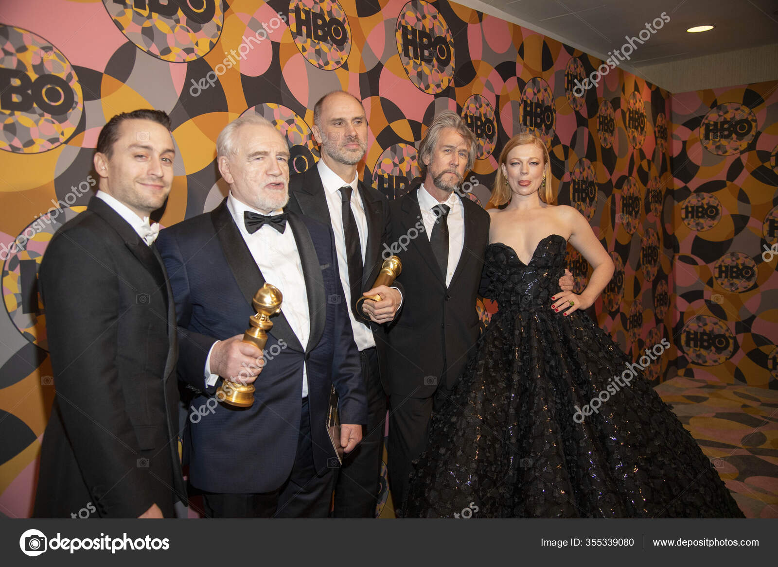 Kieran Culkin Brian Cox Jesse Armstrong Alan Ruck Sarah Snook – Stock 