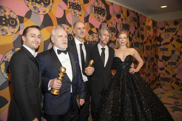 Kieran Culkin, Brian Cox, Jesse Armstrong, Alan Ruck, Sarah Snook HBO 'nun 2020 Yıllık Altın Küre Ödülleri' nde 5 Ocak 2020 'de Beverly Hilton, Beverly Hills, CA' daki 55.