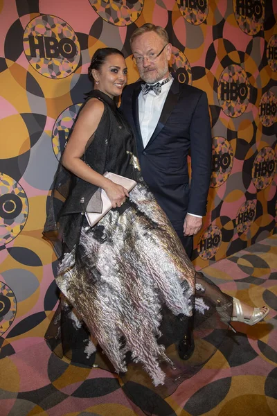 Jared Harris Wife Allegra Riggio Hbo 2020 Annual Golden Globe — Stock Photo, Image