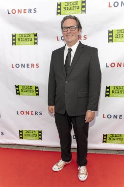 Keith Stevenson, 30 Mayıs 2019 'da Laemmle, Beverly Hills, CA' nın Ahrya Güzel Sanatlar galasına katılıyor.