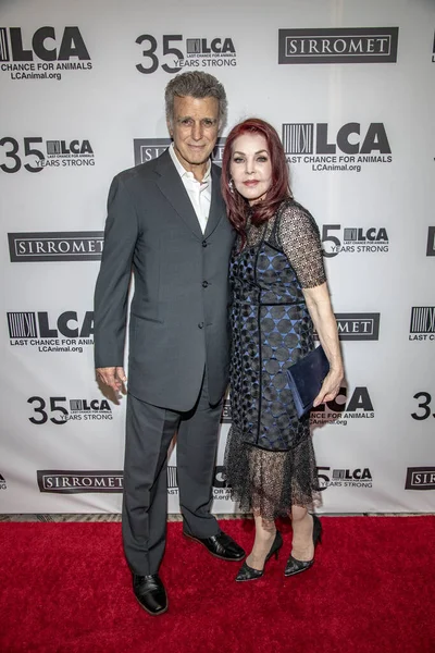 Chris Derose Priscilla Presley Zúčastní Gala Výročí Hotelu Beverly Hilton — Stock fotografie