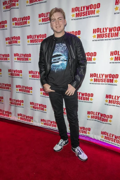 Connor Dean Deltar Tillbaka Till Framtiden Trilogin Utställningen Hollywood Museum — Stockfoto